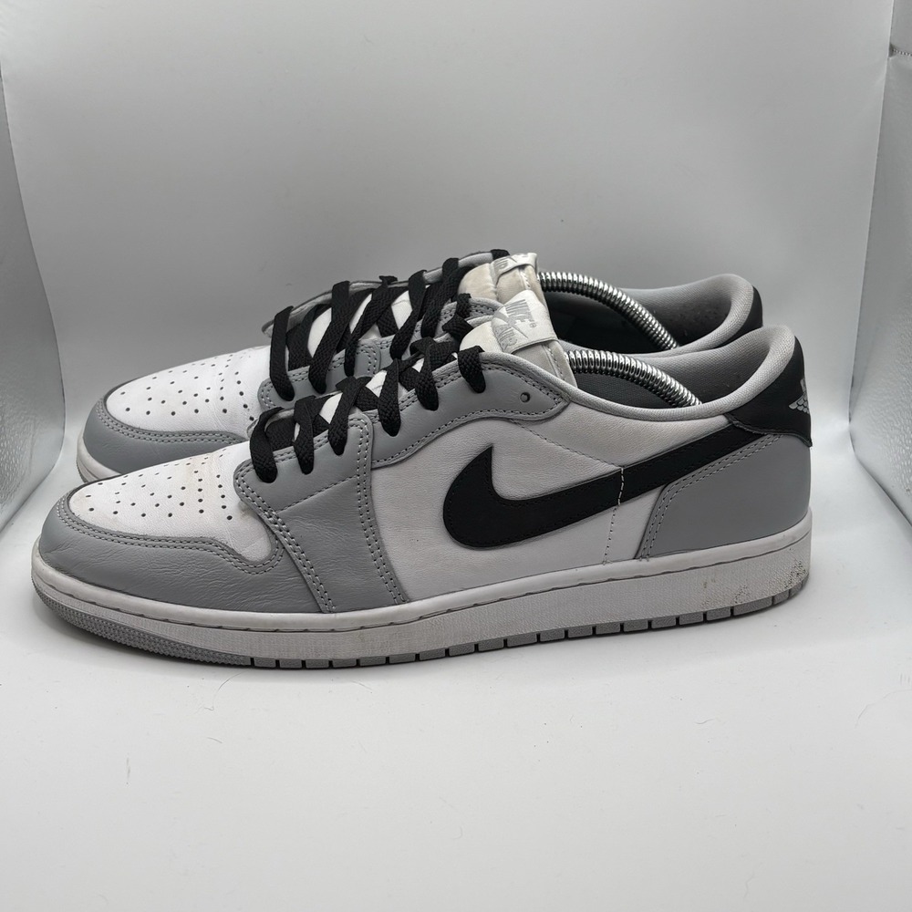 Nike Air Jordan 1 Retro Low OG Atmosphere Grey White Black CZ0790-110 Mens 10